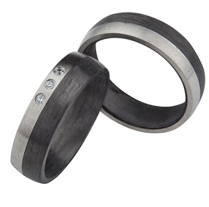 ringen carbon/titanium