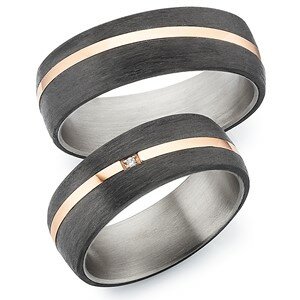 ringen carbon/titanium