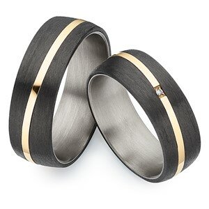 ringen carbon/titanium