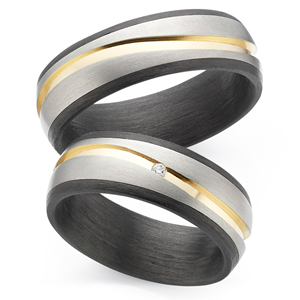 ringen carbon/titanium