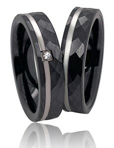 ringen titanium/keramiek