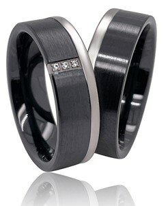 ringen titanium/keramiek