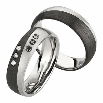 ringen carbon/titanium