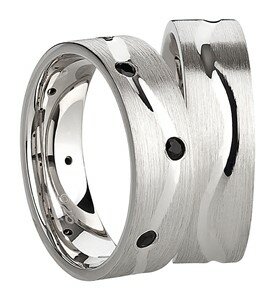 ringen zilver met pvd 